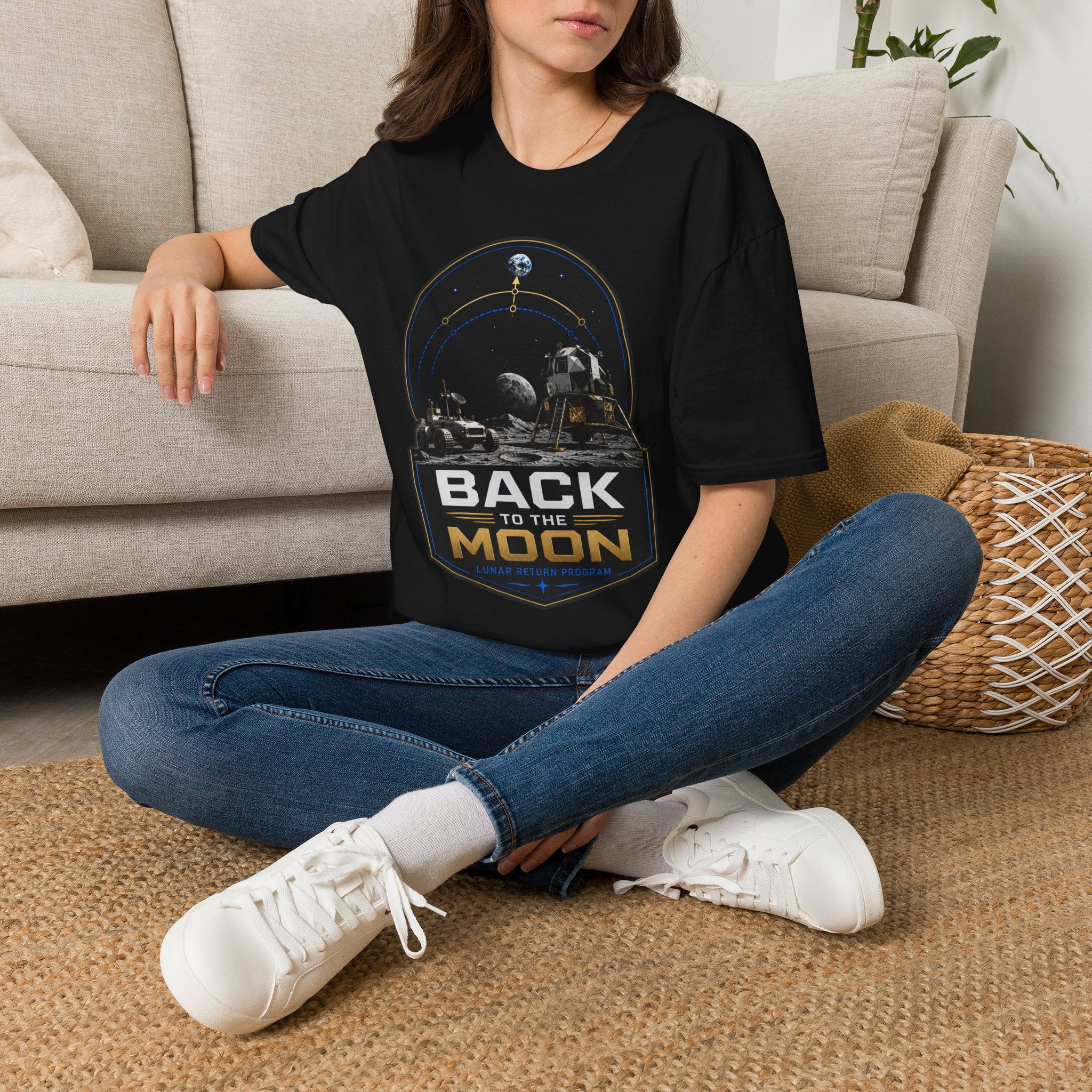 Back to the Moon T-Shirt — Lunar Mission Retro Space Tee