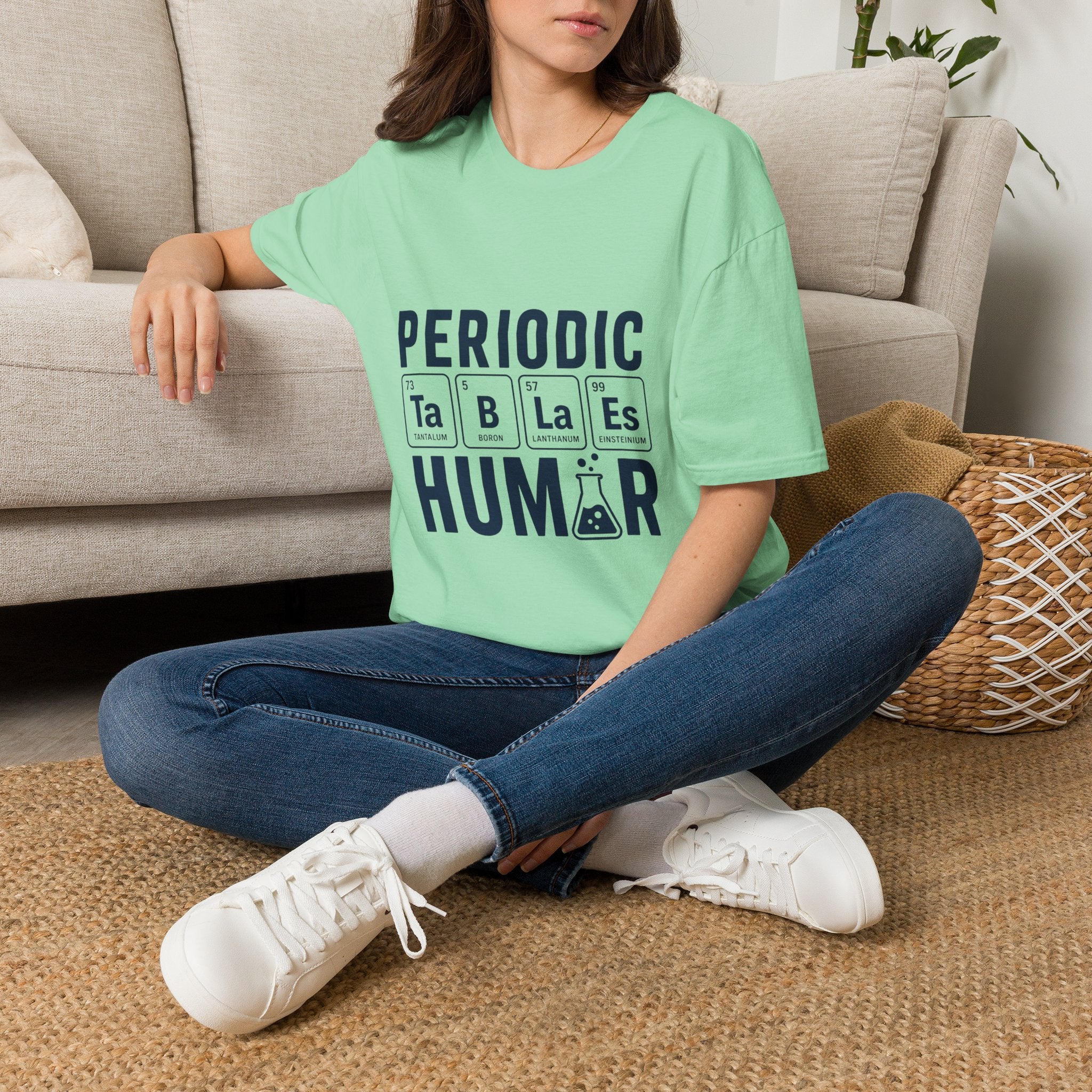 Periodic Tables Humor Graphic Tee (Periodic Human Chemistry Design)