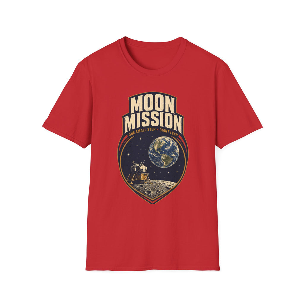Moon Mission T‑Shirt — Retro Space Exploration Tee (“One Small Step, Giant Leap”)