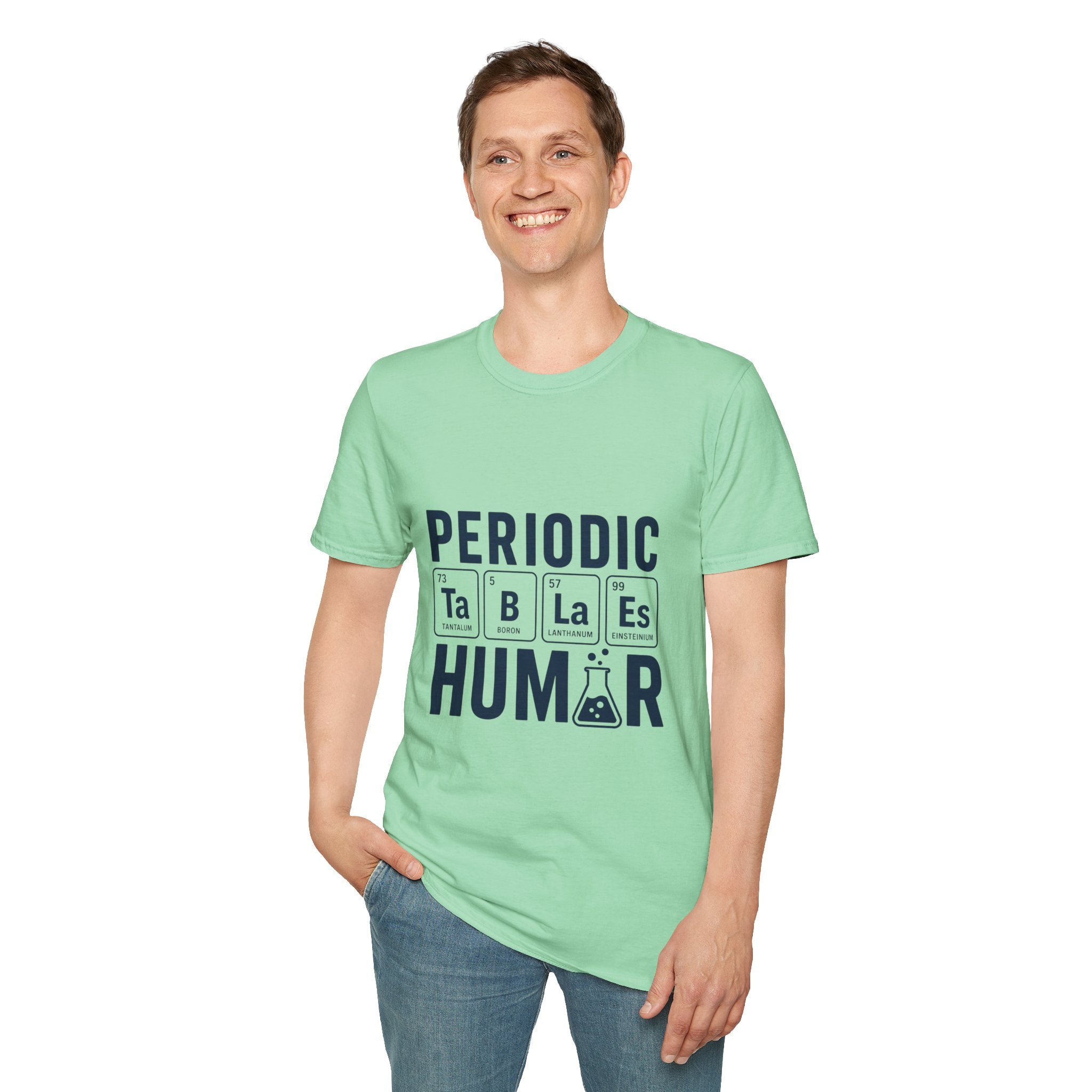 Periodic Tables Humor Graphic Tee (Periodic Human Chemistry Design)