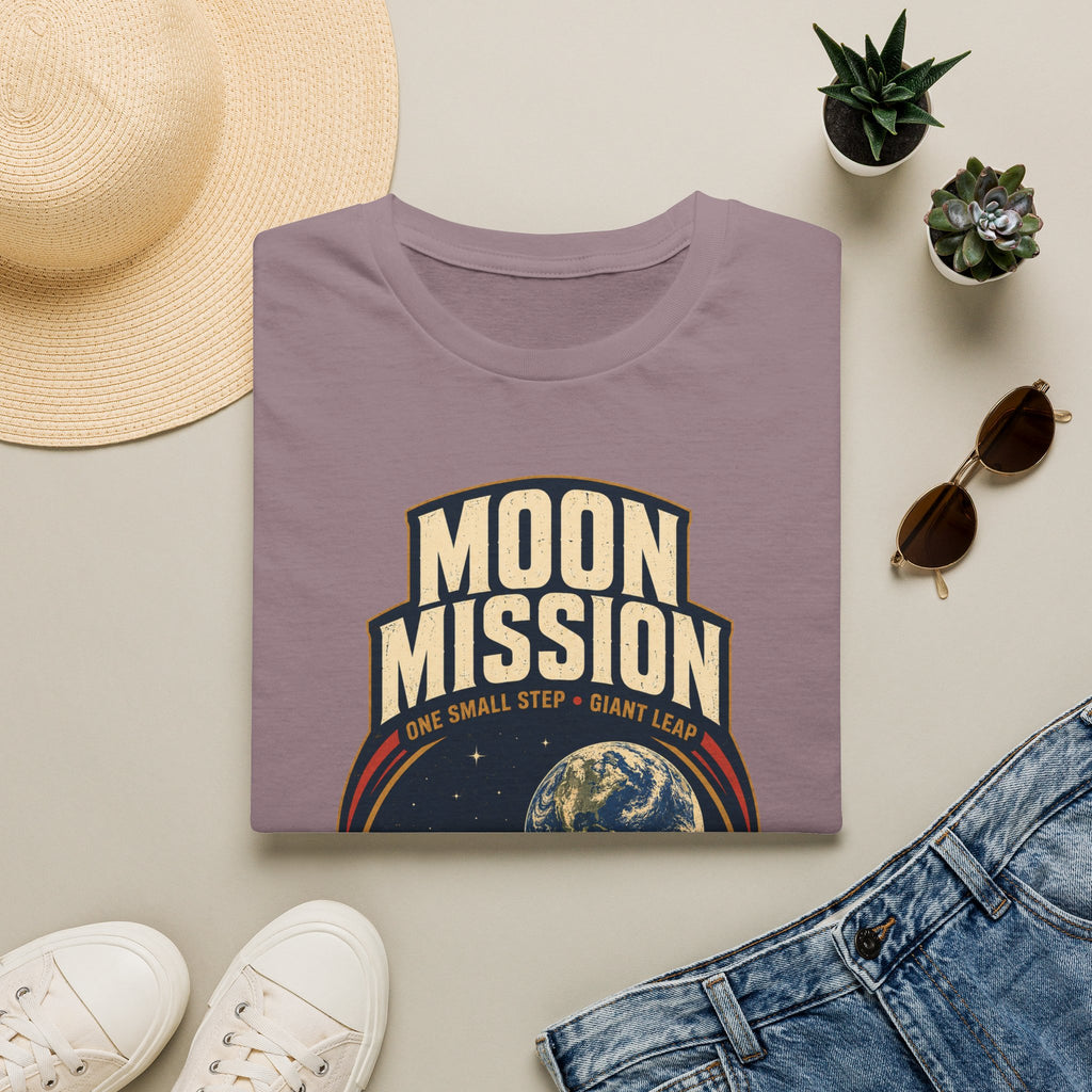 Moon Mission T‑Shirt — Retro Space Exploration Tee (“One Small Step, Giant Leap”)