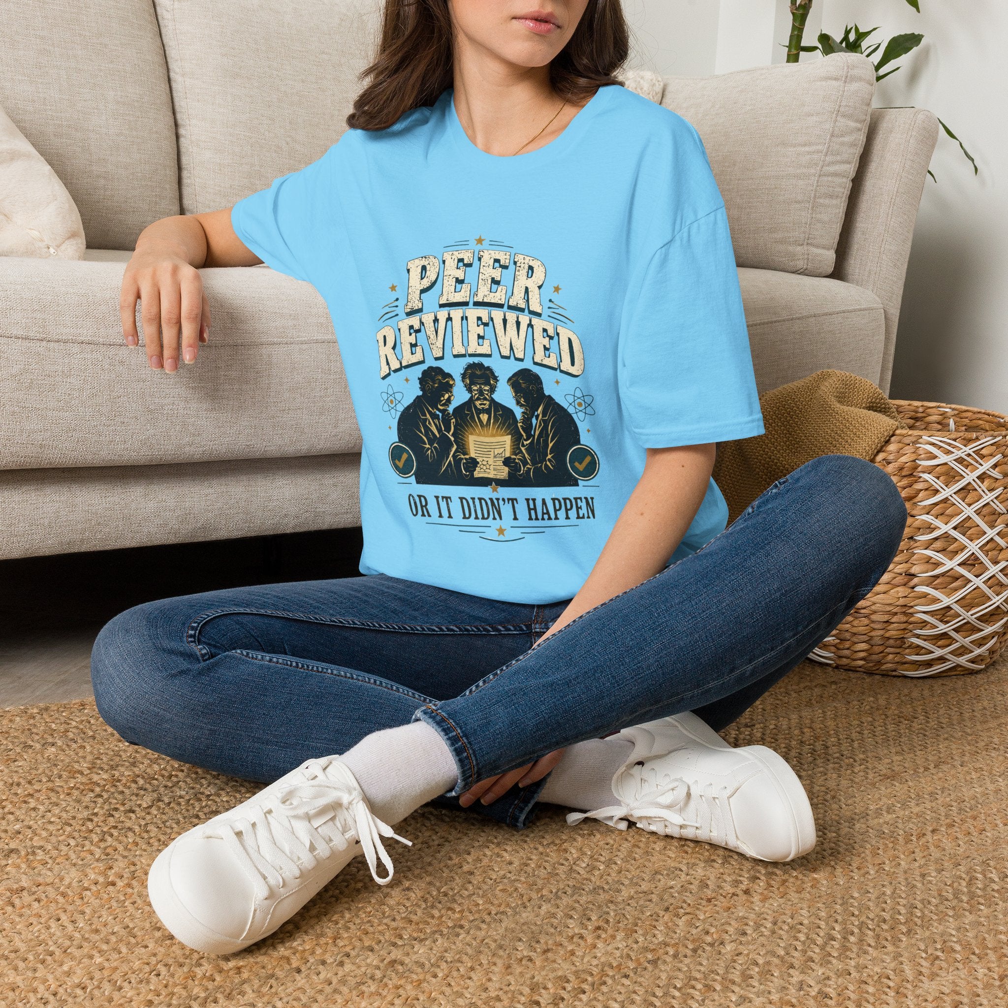 Peer Reviewed T-Shirt — Funny Academic 'Peer Reviewed or It Didn’t Happen' Tee