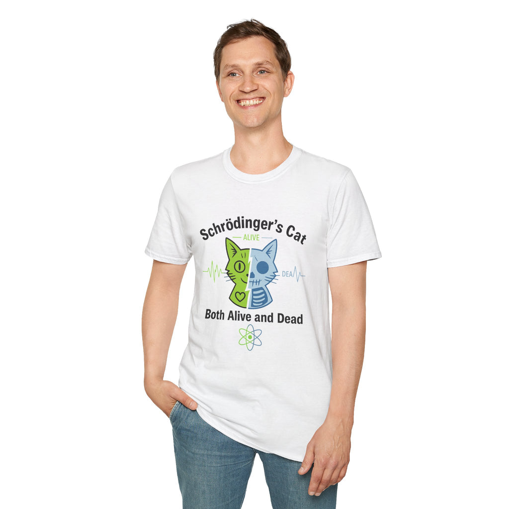 Schrödinger’s Cat T-Shirt — 'Both Alive and Dead' Quantum Science Funny Tee