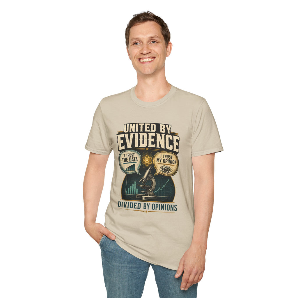 Evidence T-Shirt — "United by Evidence" Science Graphic Tee