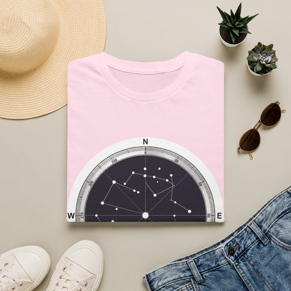 Constellation Compass T-Shirt — Night Sky Star Map Tee