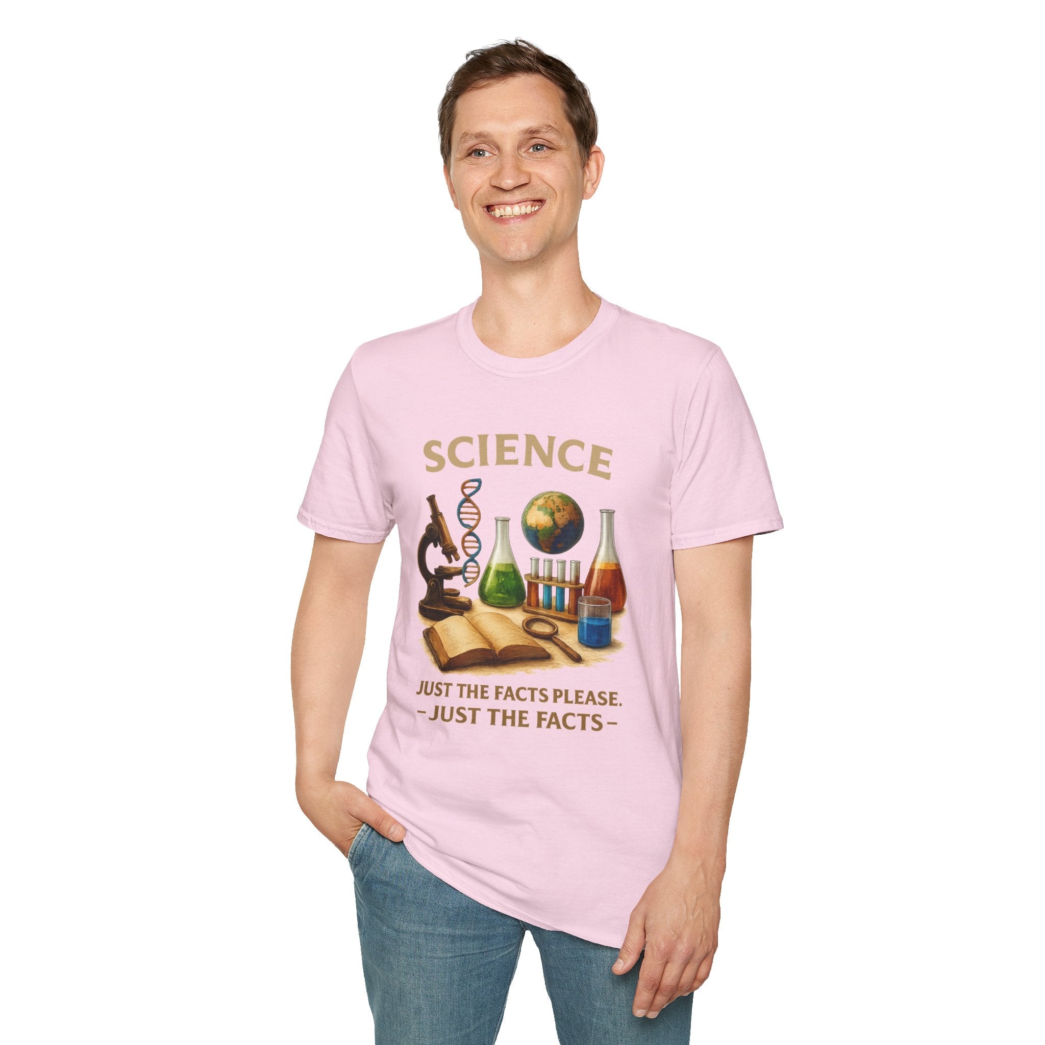 Science Graphic T-Shirt — 'Science: Just the Facts, Please' Casual Tee