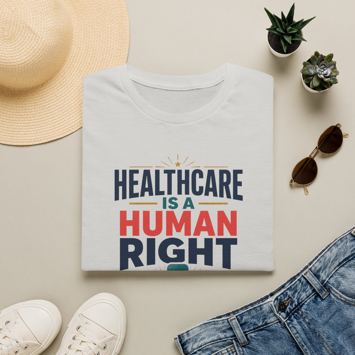 Healthcare Is a Human Right T-Shirt – Progressive Advocacy Tee