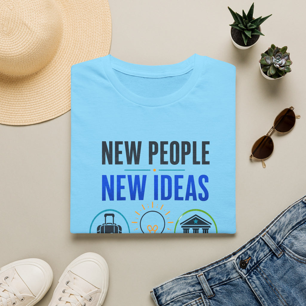 T-Shirt — "New People New Ideas, Stronger Future" Inspirational Graphic Tee