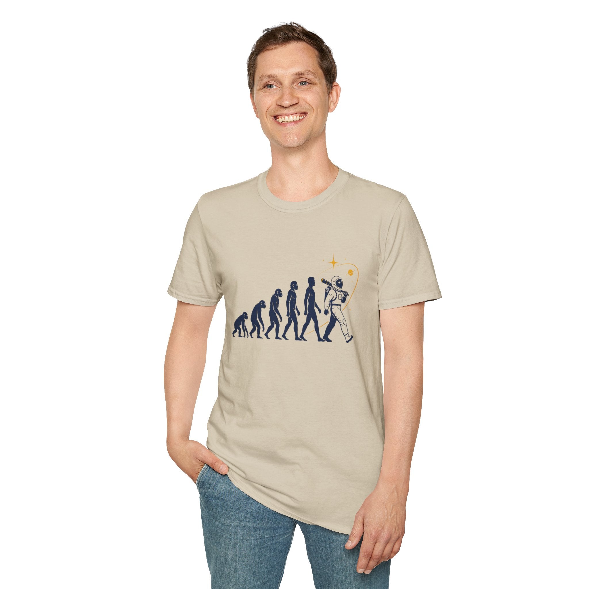 Evolution to Astronaut T-Shirt — Funny Space Exploration Tee