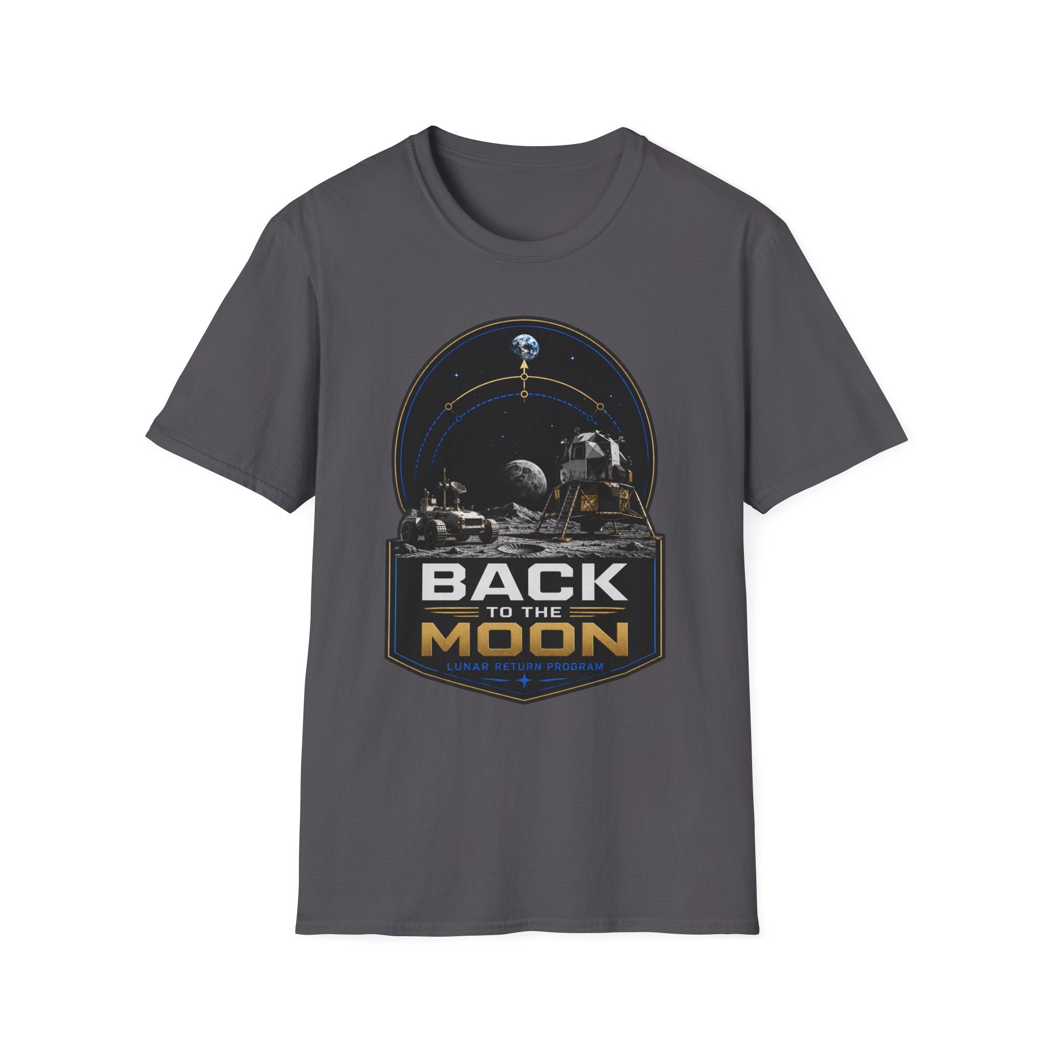 Back to the Moon T-Shirt — Lunar Mission Retro Space Tee