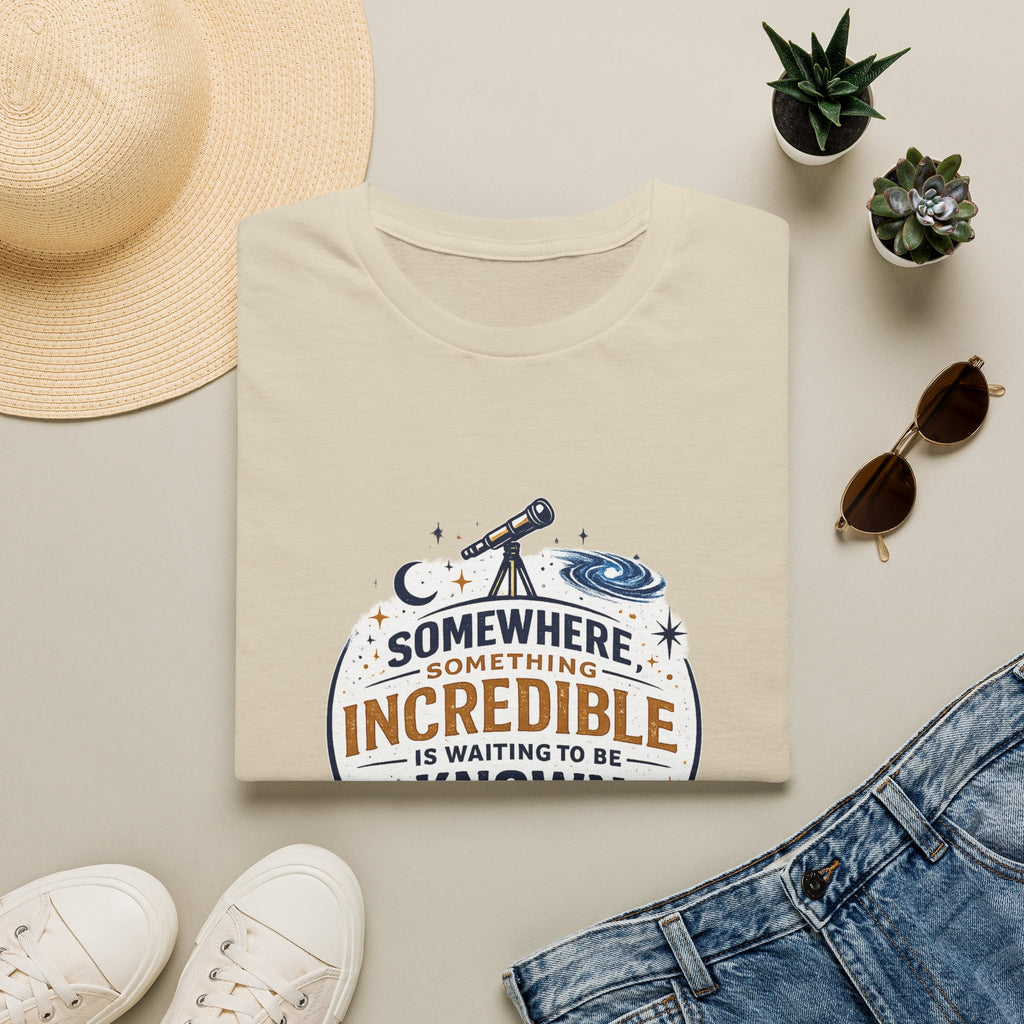 'Somewhere, Something Incredible Is Waiting to Be Known' Astronomy Graphic Tee