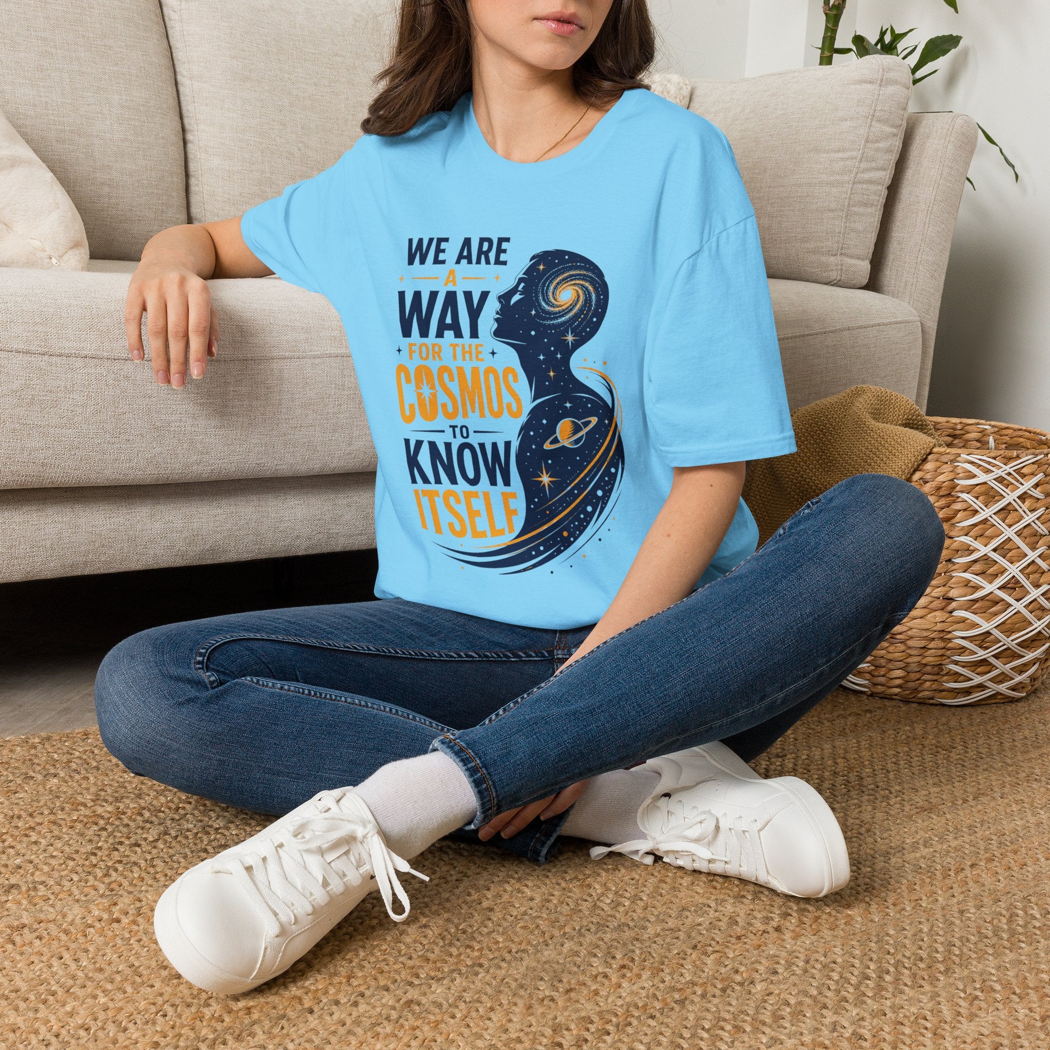 Cosmos Quote T-Shirt — "We Are A Way For The Cosmos To Know Itself"