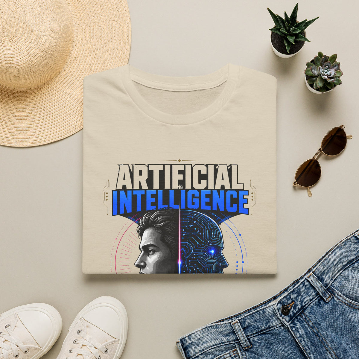 Artificial Intelligence T-Shirt — Futuristic Tech Graphic Tee