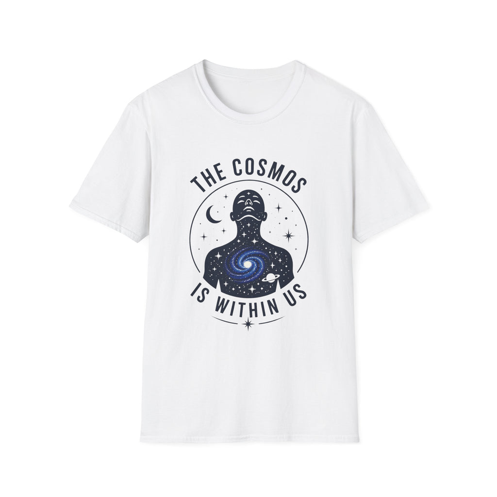 Cosmos Graphic Tee — "The Cosmos Is Within Us" Spiritual Astronomy Shirt