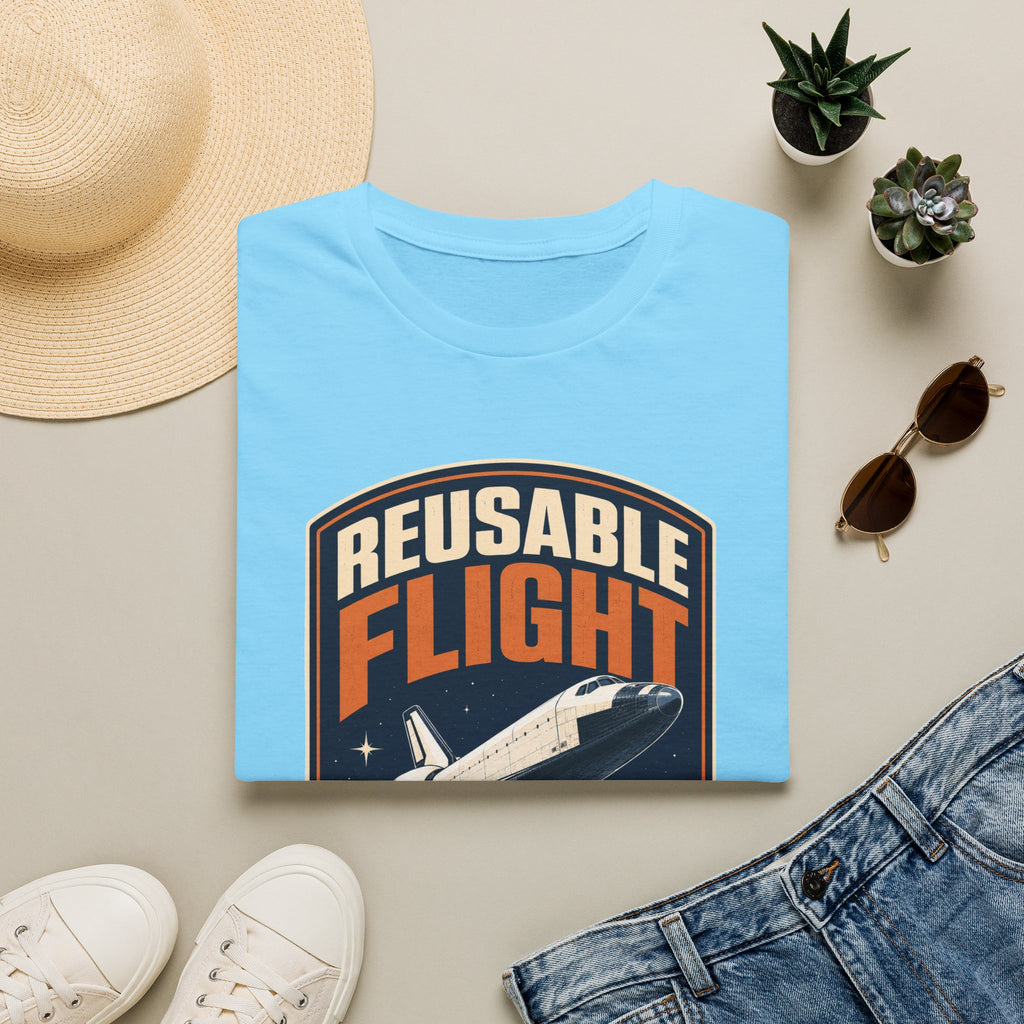 Reusable Flight T-Shirt — Space Shuttle Retro Graphic Tee