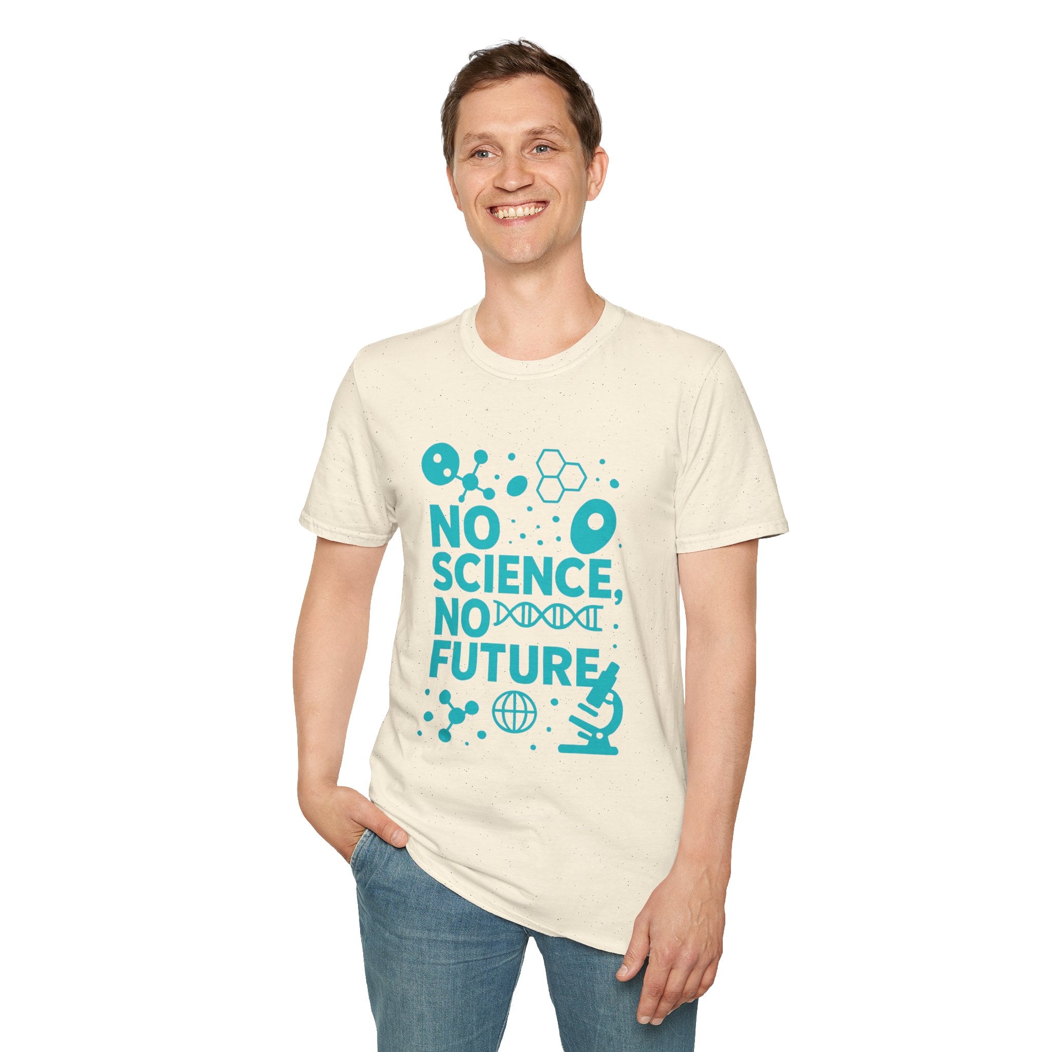 Science Lover T‑Shirt — "No Science, No Future" Graphic Tee