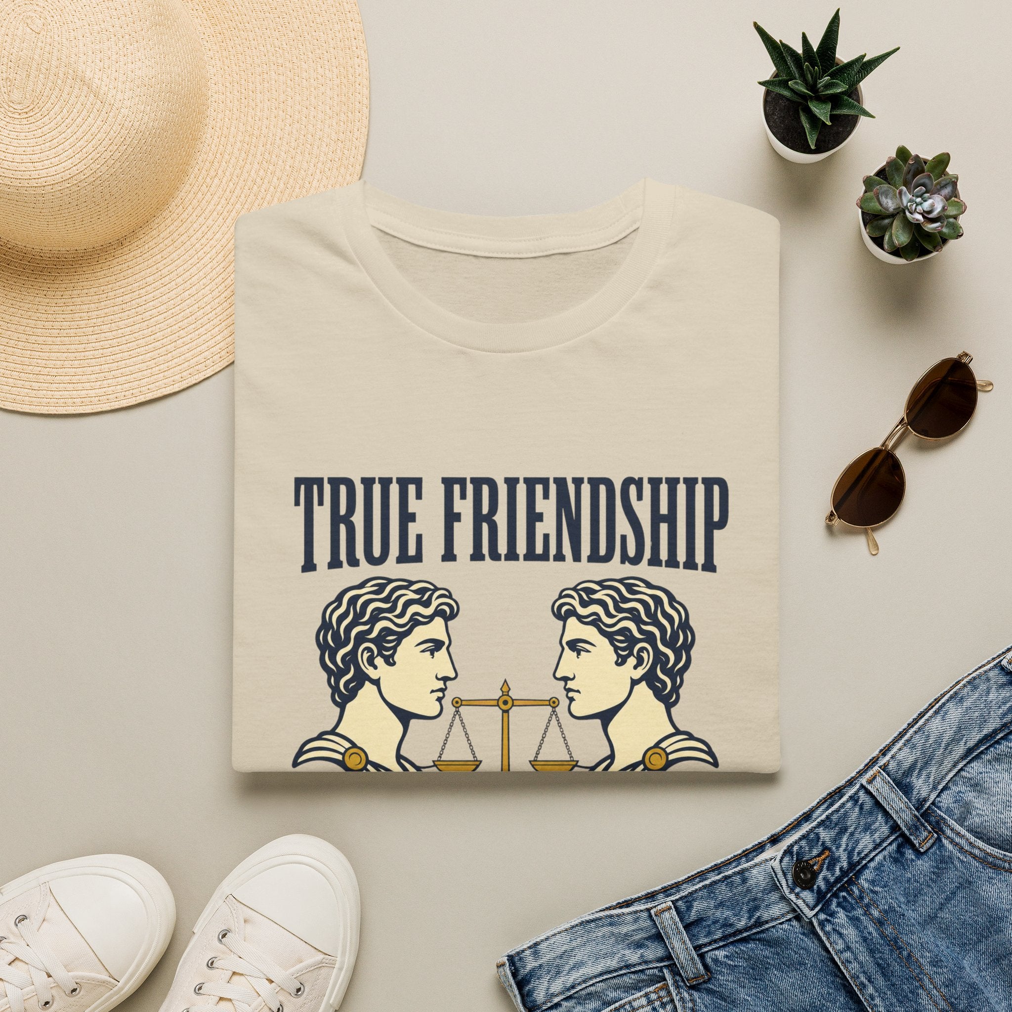 True Friendship T-Shirt — “True Friendship Only Exists Between Equals” Graphic Tee