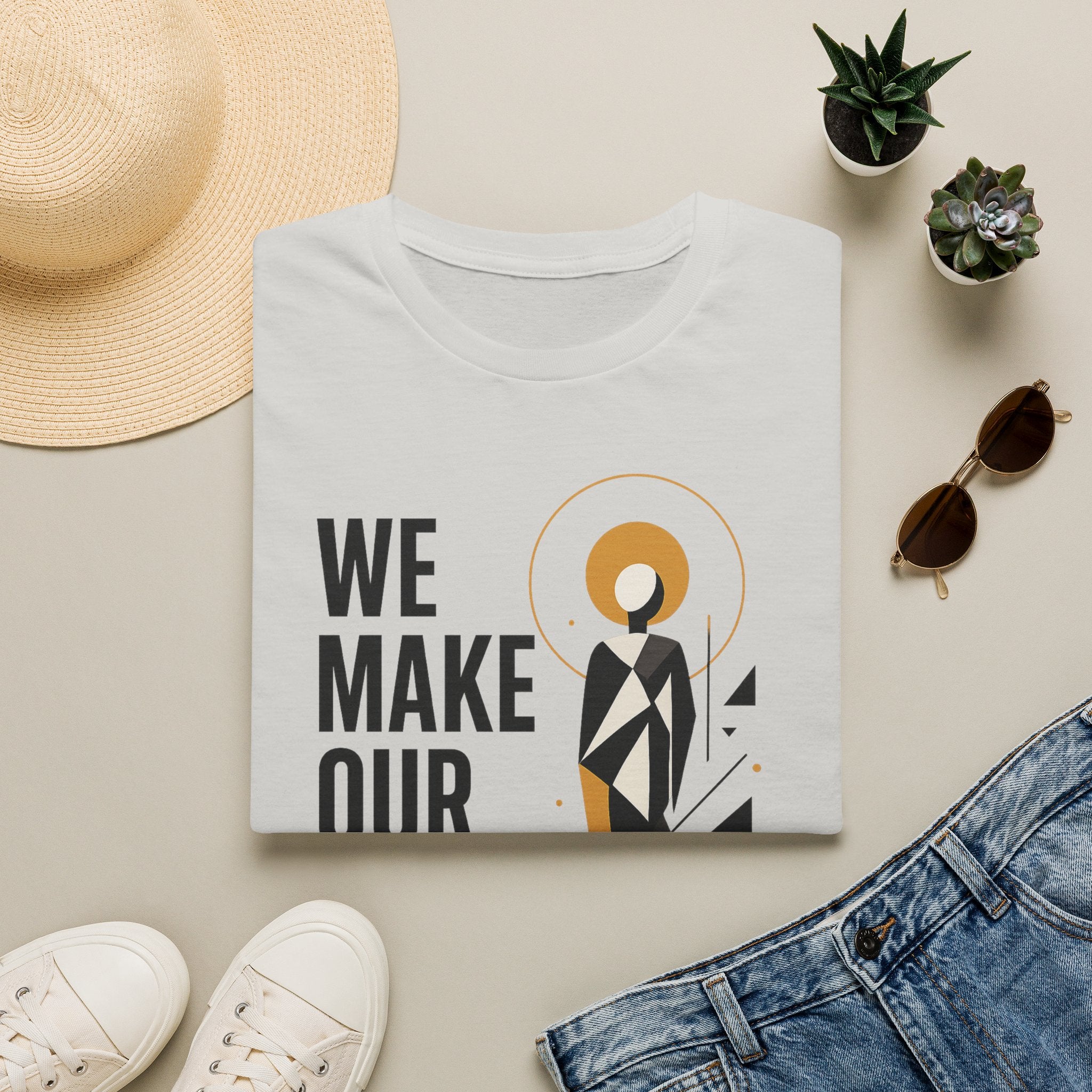 Inspirational Graphic Tee — "We Make Our Own Meaning"