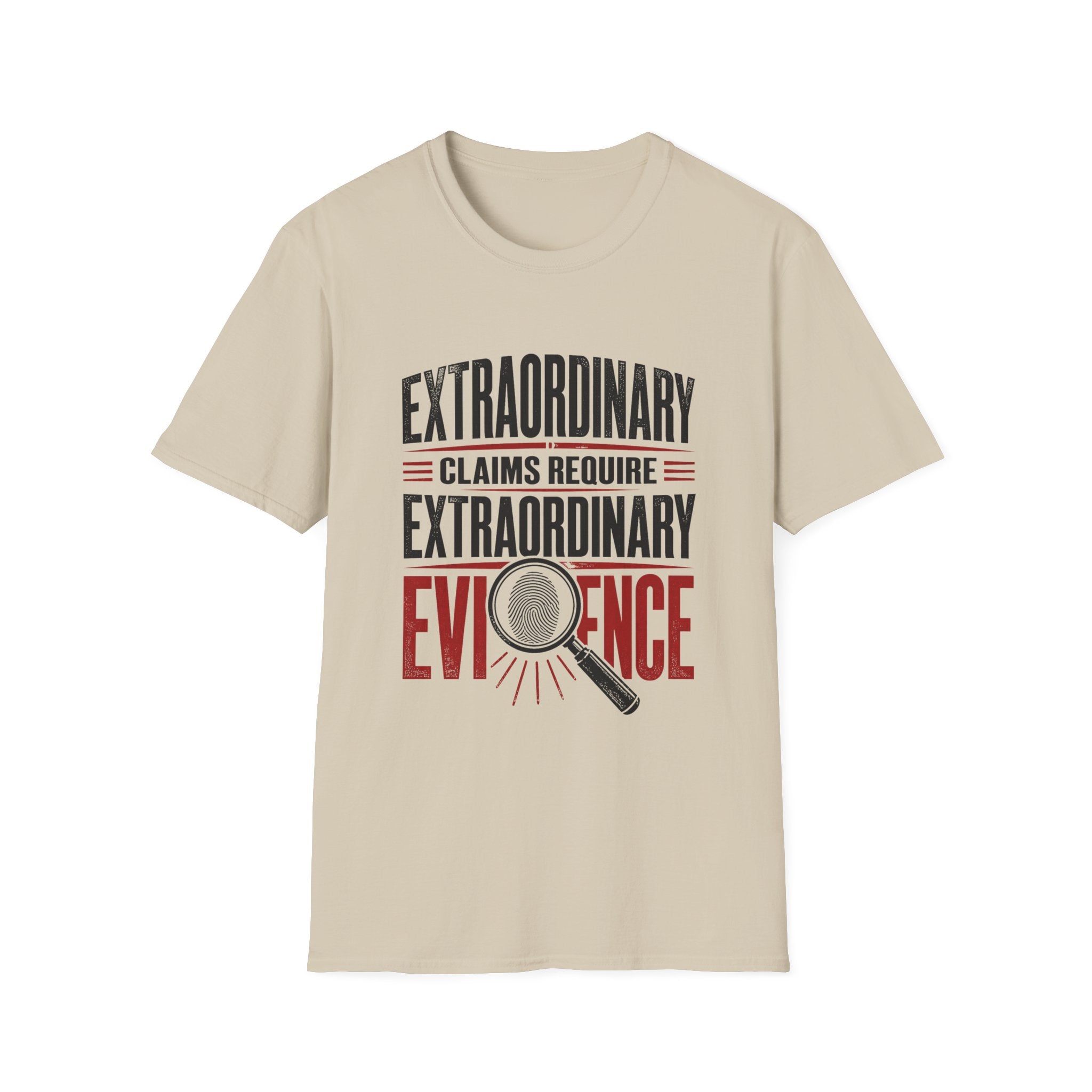 Extraordinary Claims Unisex Softstyle T-Shirt