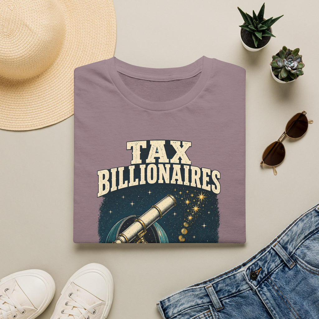 “Tax Billionaires” Telescope Graphic