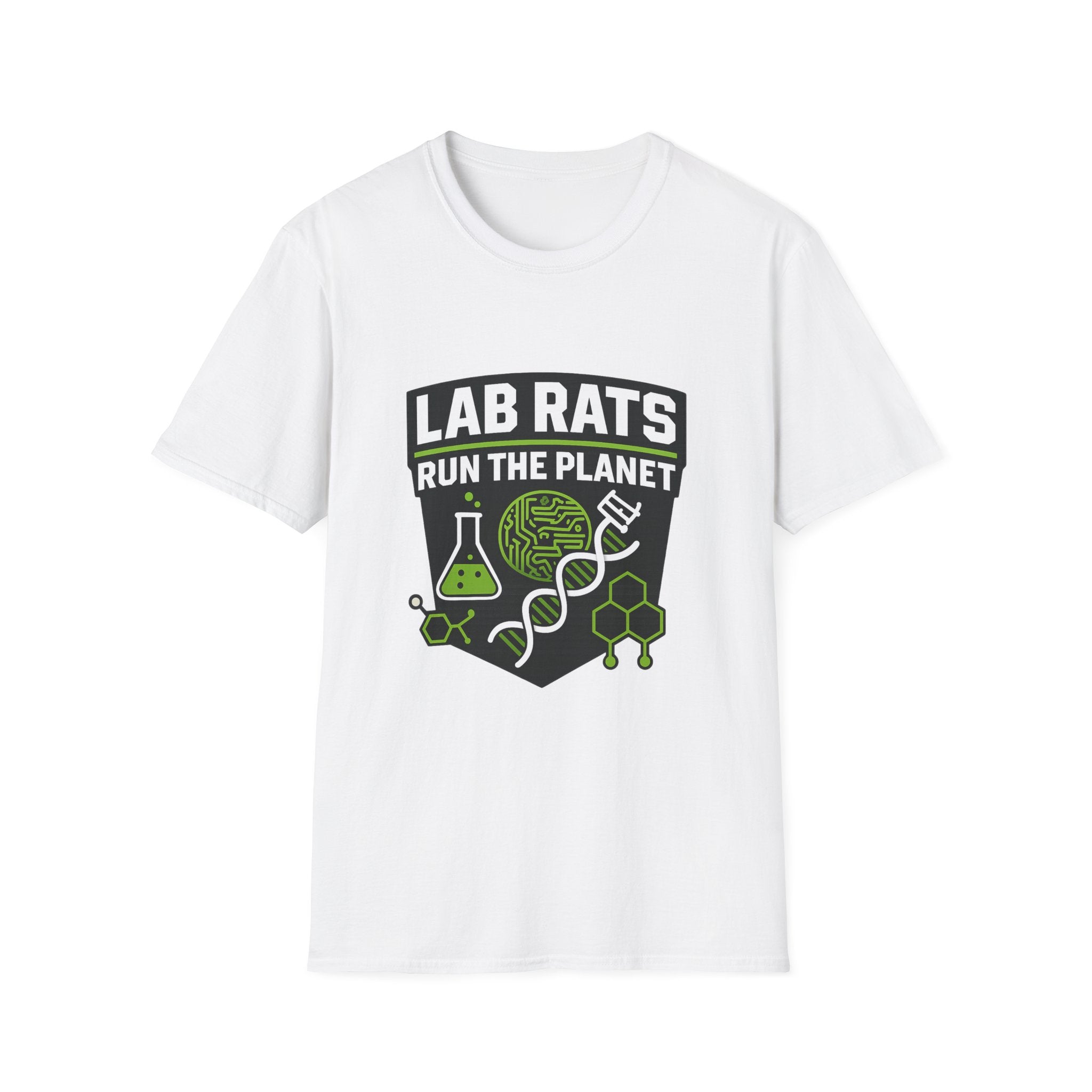 Lab Rats Run the Planet Unisex Softstyle T-Shirt
