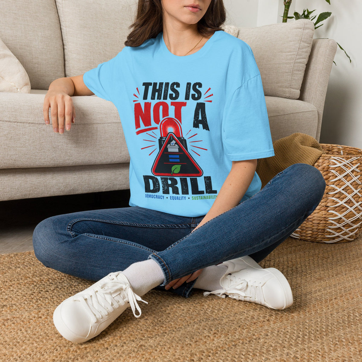 This Is Not A Drill T-Shirt — Funny Emergency Alert Graphic Tee