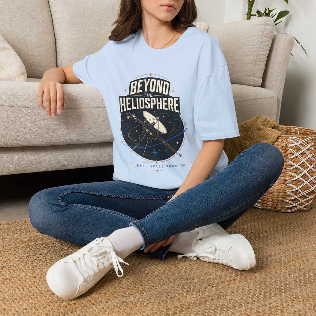 Beyond the Heliosphere T-Shirt — Space Exploration Graphic Tee