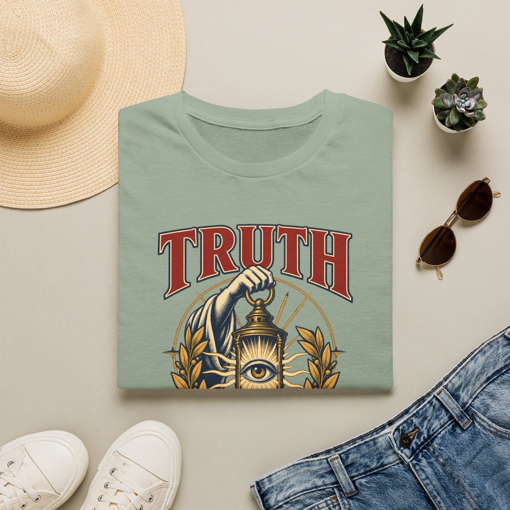 Truth Lantern T-Shirt — "Truth Is Its Own Reward" Vintage Graphic Tee