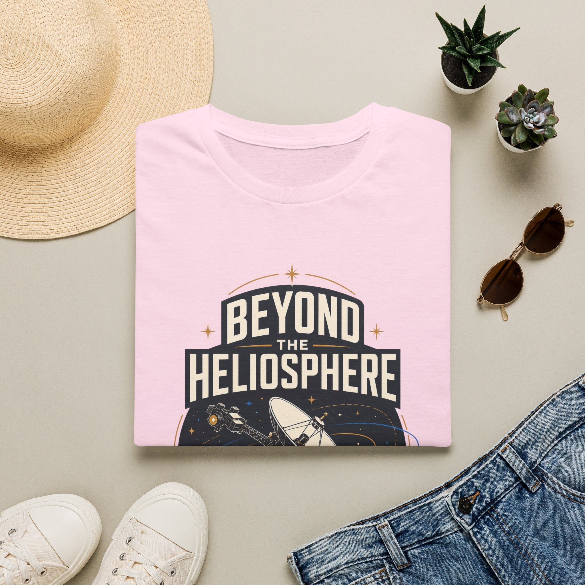 Beyond the Heliosphere T-Shirt — Space Exploration Graphic Tee