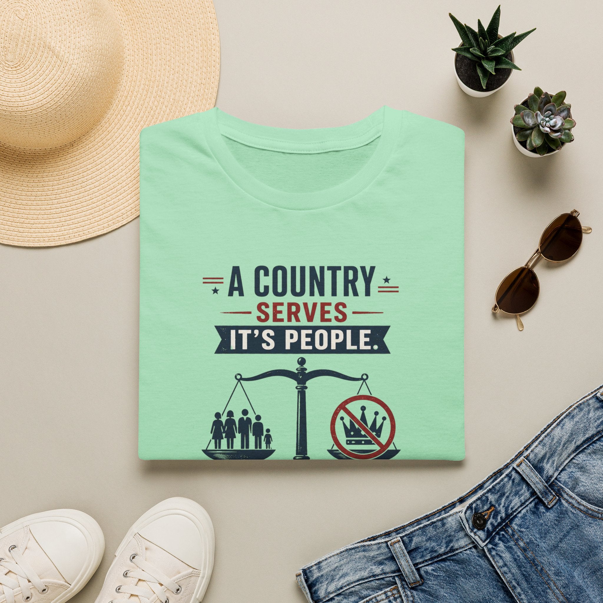 “A Country Serves Its People” Patriotic Liberty Tee