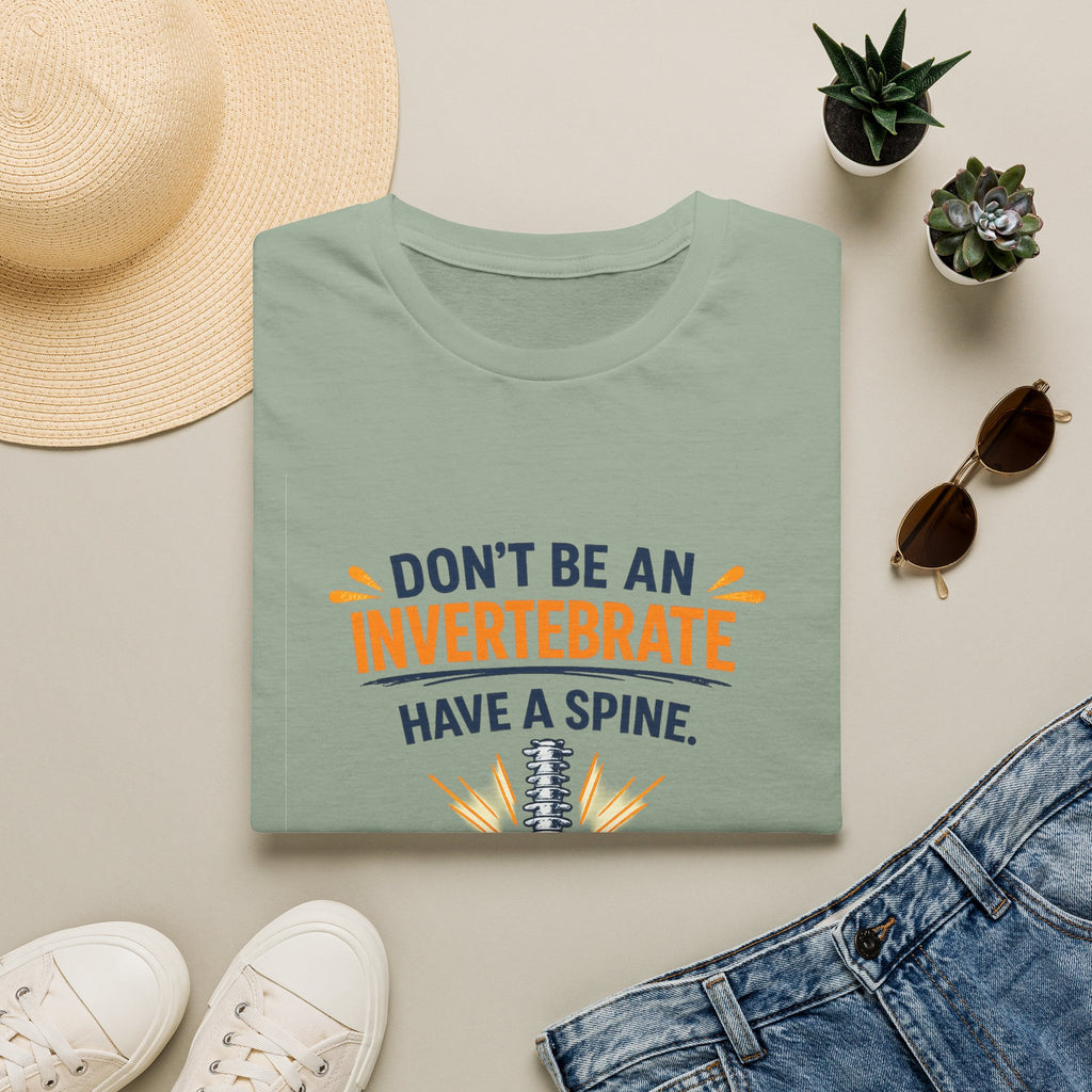 "Don't Be an Invertebrate Have a Spine" Graphic Tee