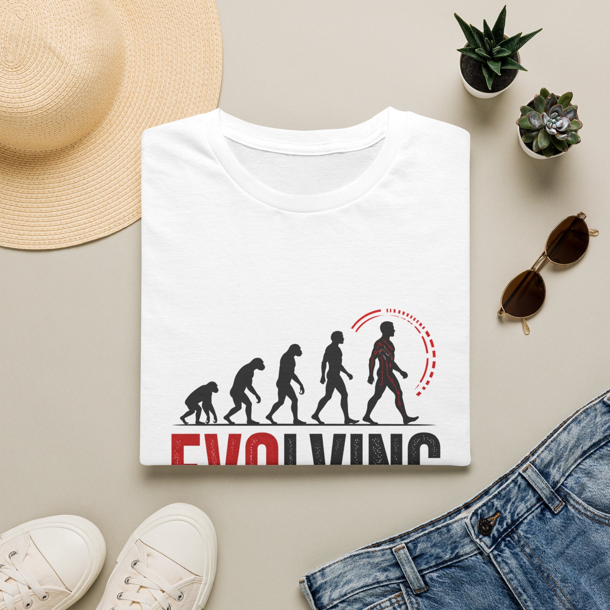 Evolving Please Wait T-Shirt — Evolution Graphic Tee