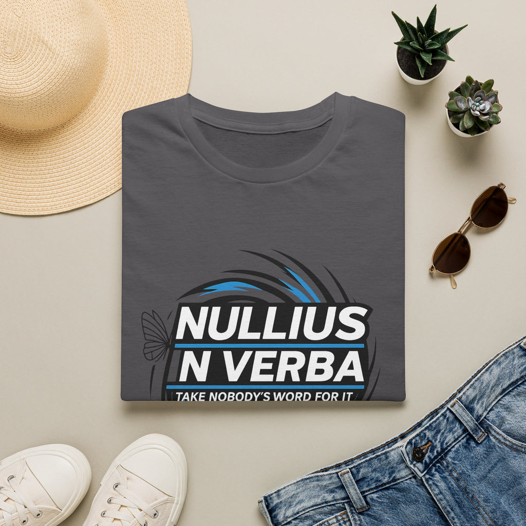 "Nullius in Verba" Latin Motto Tee (I Take Nobody’s Word For It)