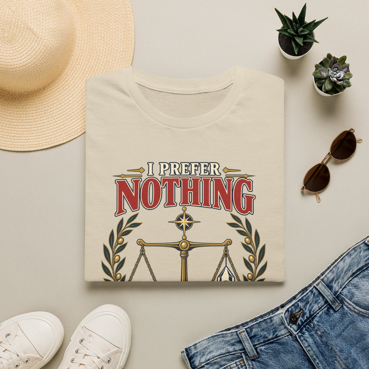 "I Prefer Nothing True" Scales Design (Justice/Legal Humor)