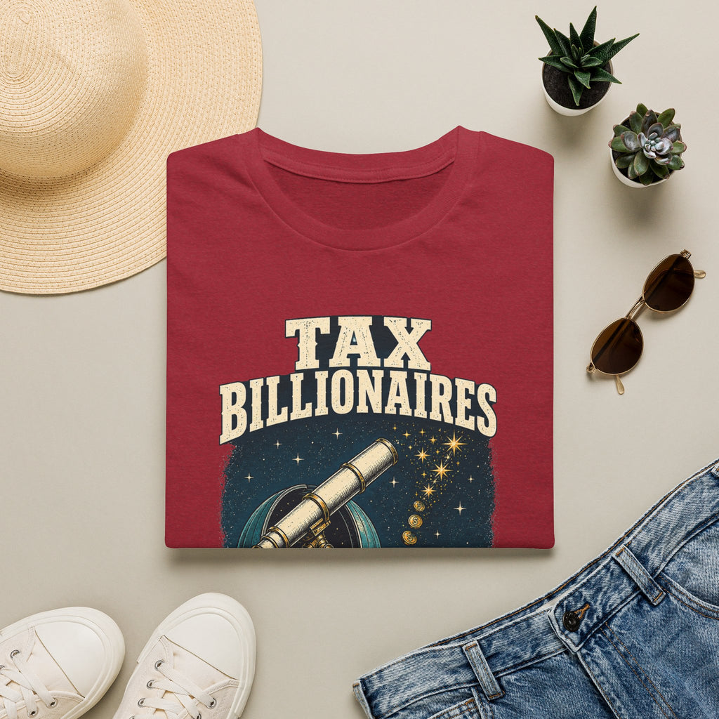 “Tax Billionaires” Telescope Graphic