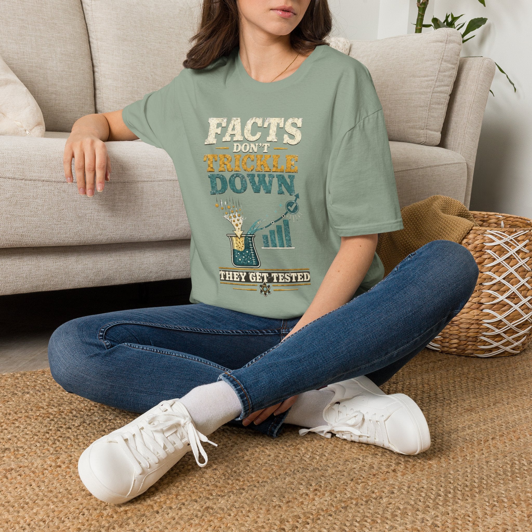 Facts Don’t Trickle Down T-Shirt — Political Statement Tee