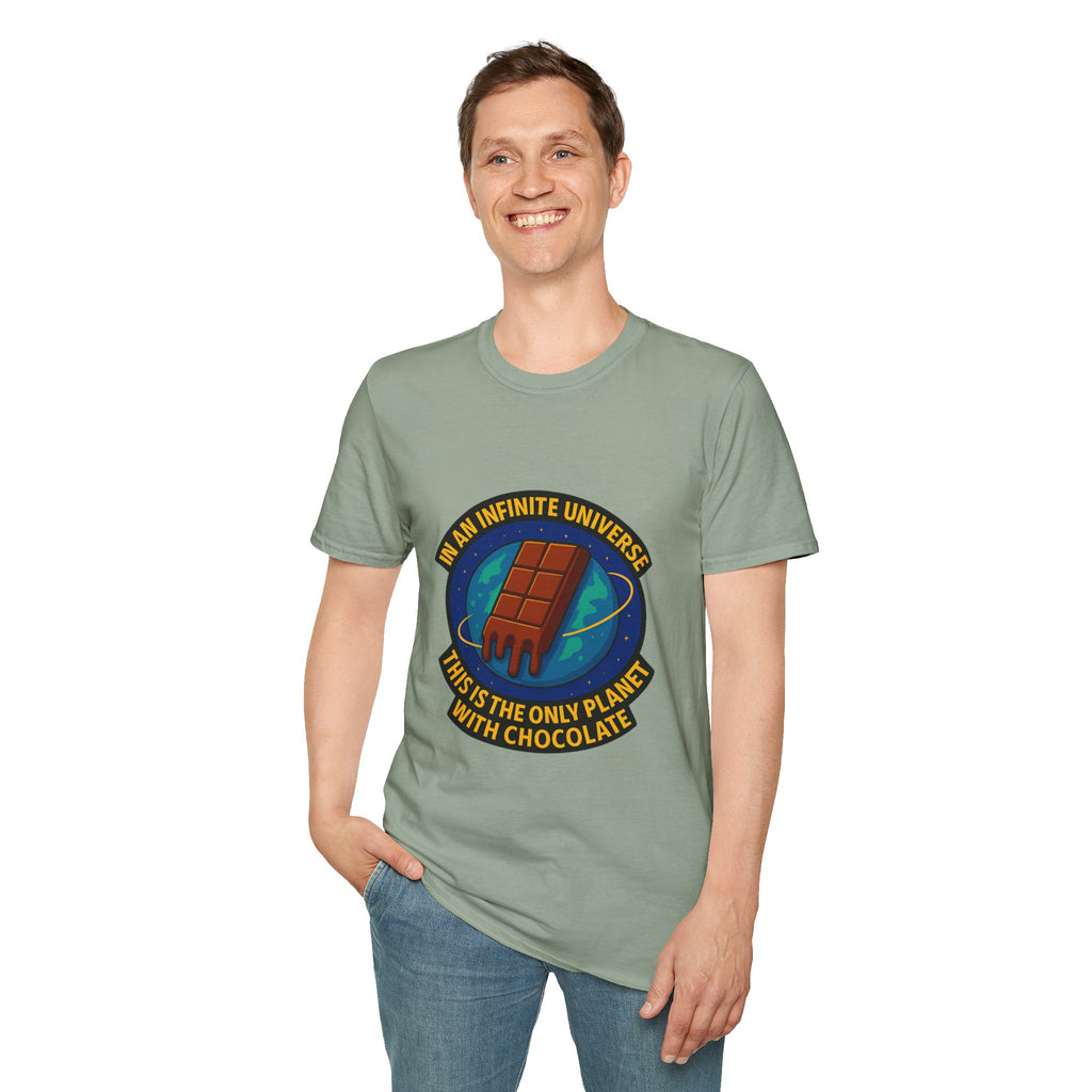 "In an Infinite Universe This Is the Only Planet With Chocolate" Graphic Tee