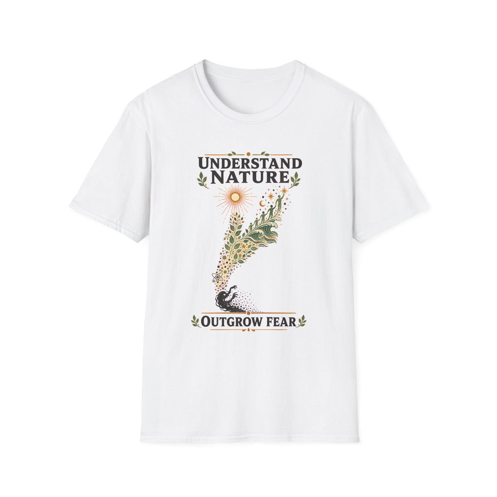 Understand Nature T-Shirt — Botanical 'Outgrow Fear' Graphic Tee
