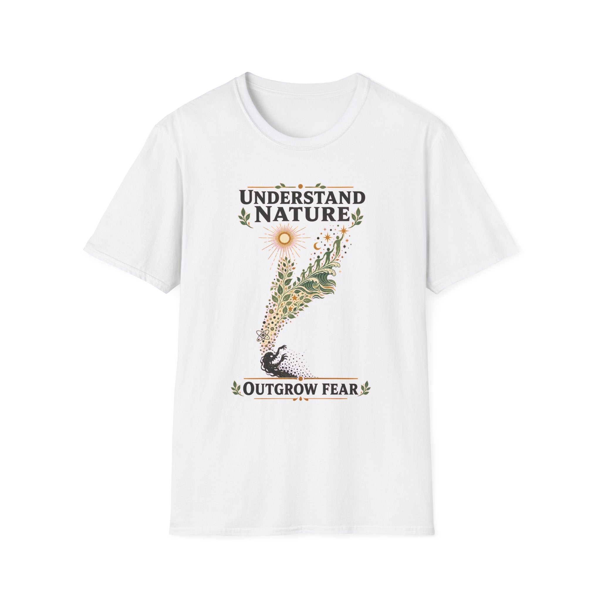 Understand Nature T-Shirt — Botanical 'Outgrow Fear' Graphic Tee