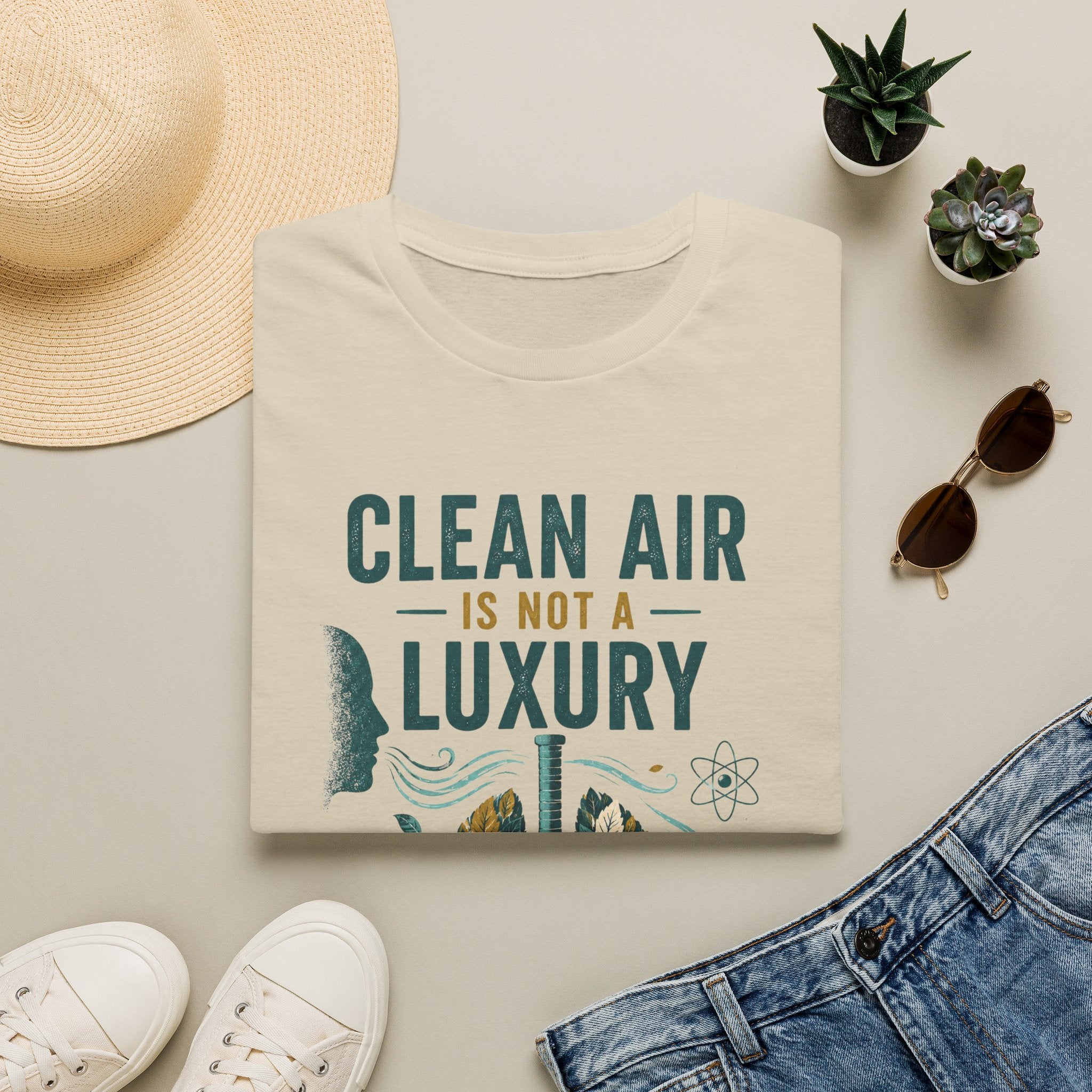 Clean Air Is Not a Luxury T-Shirt — Environmental Advocacy Tee