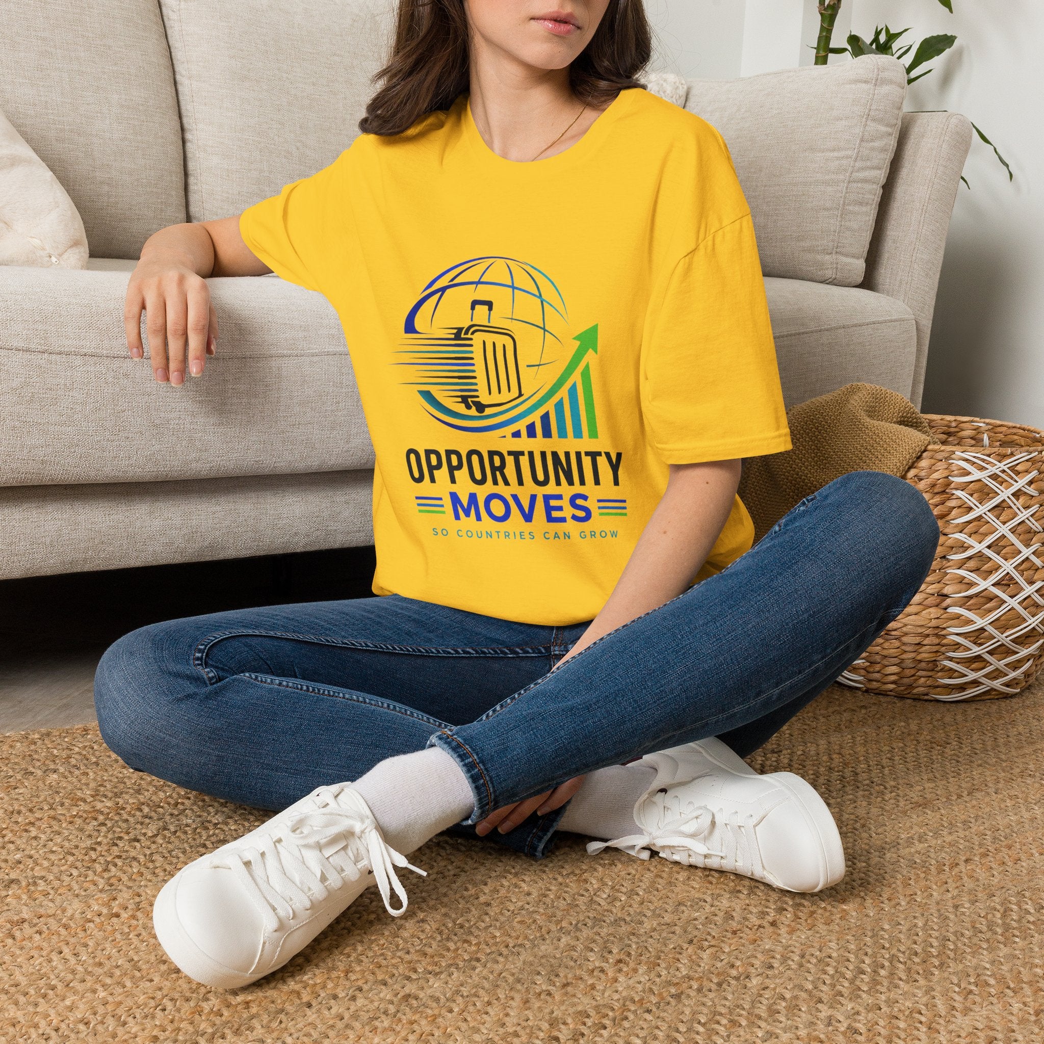 Opportunity Moves T-Shirt — Travel & Business Growth Tee