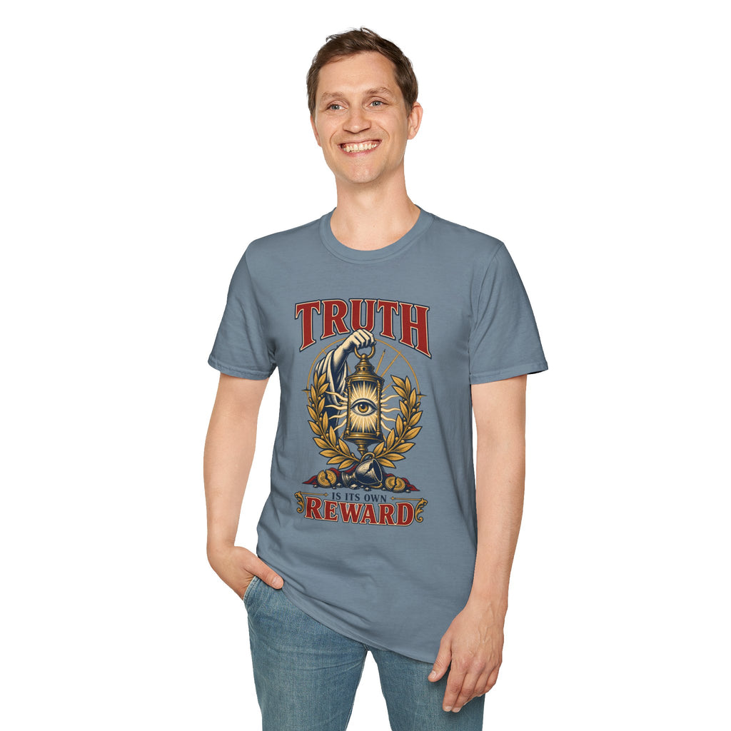 Truth Lantern T-Shirt — "Truth Is Its Own Reward" Vintage Graphic Tee