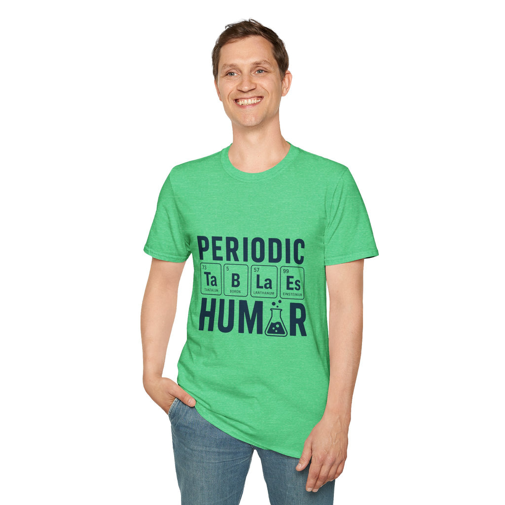Periodic Tables Humor Graphic Tee (Periodic Human Chemistry Design)