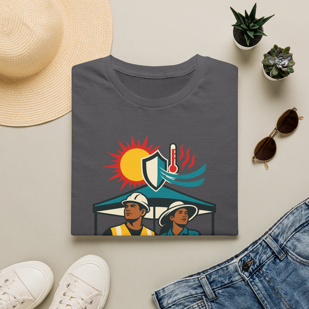 Safety Awareness T-Shirt — "No Job Should Cost a Life" Construction Heat Safety Tee