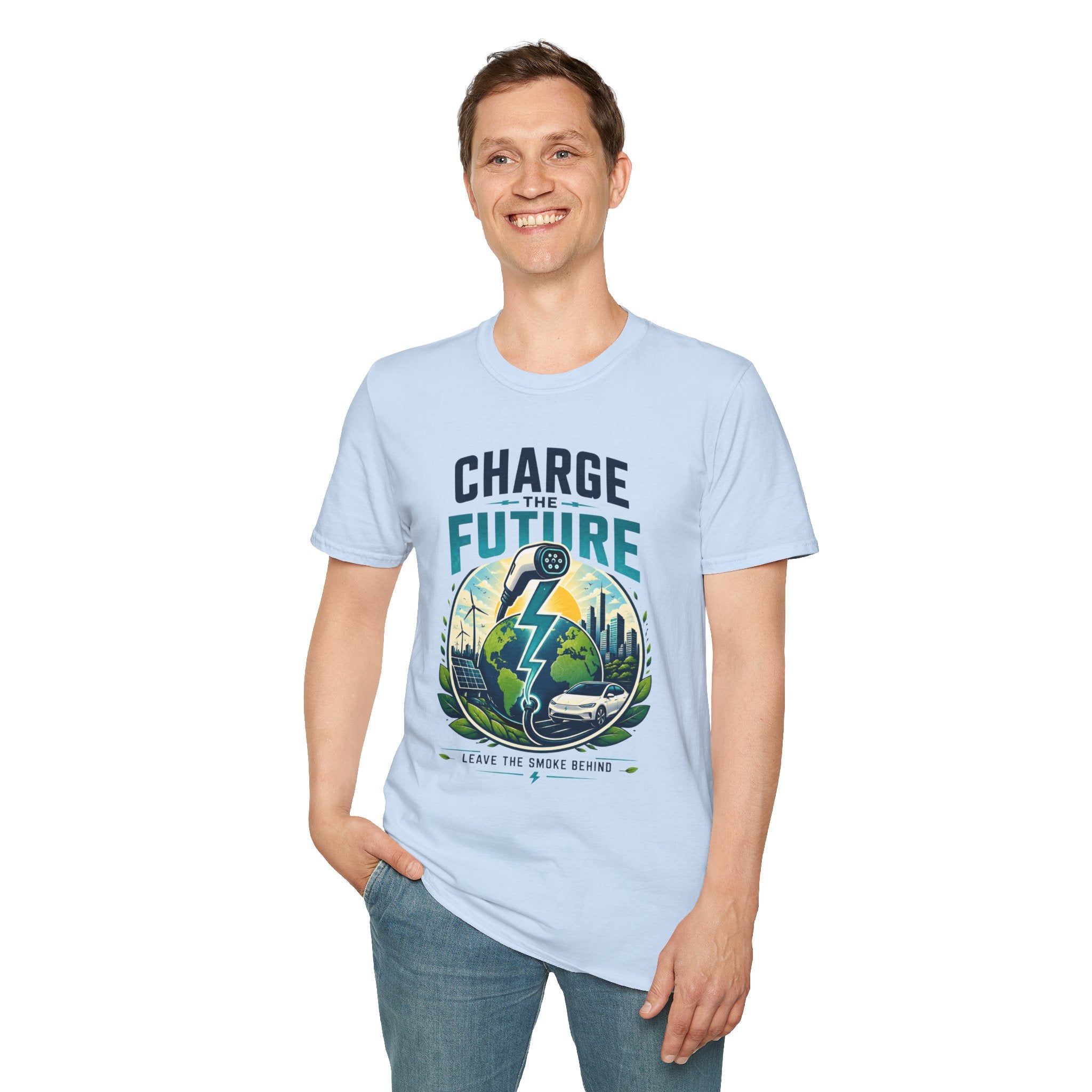 Charge the Future T-Shirt — Electric Vehicle EV Charging Graphic Tee