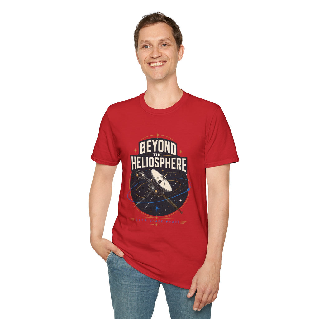 Beyond the Heliosphere T-Shirt — Space Exploration Graphic Tee