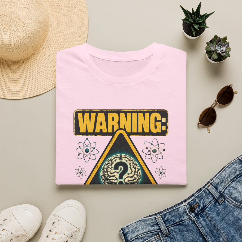 "WARNING: May Contain Critical Thinking" Graphic Tee