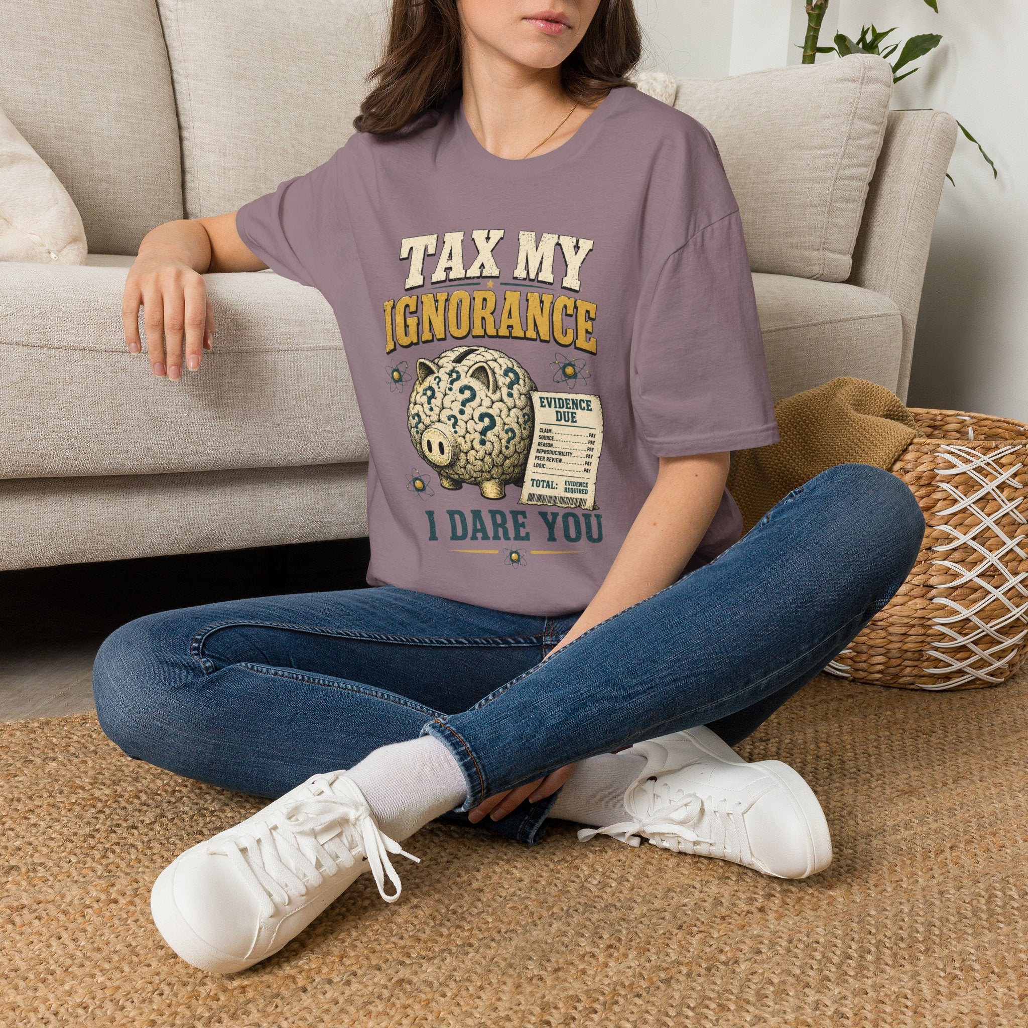 Tax My Ignorance T-Shirt – Funny Political Piggy Bank Design