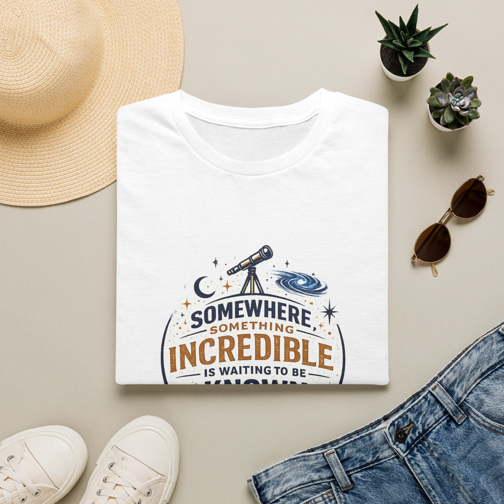 'Somewhere, Something Incredible Is Waiting to Be Known' Astronomy Graphic Tee