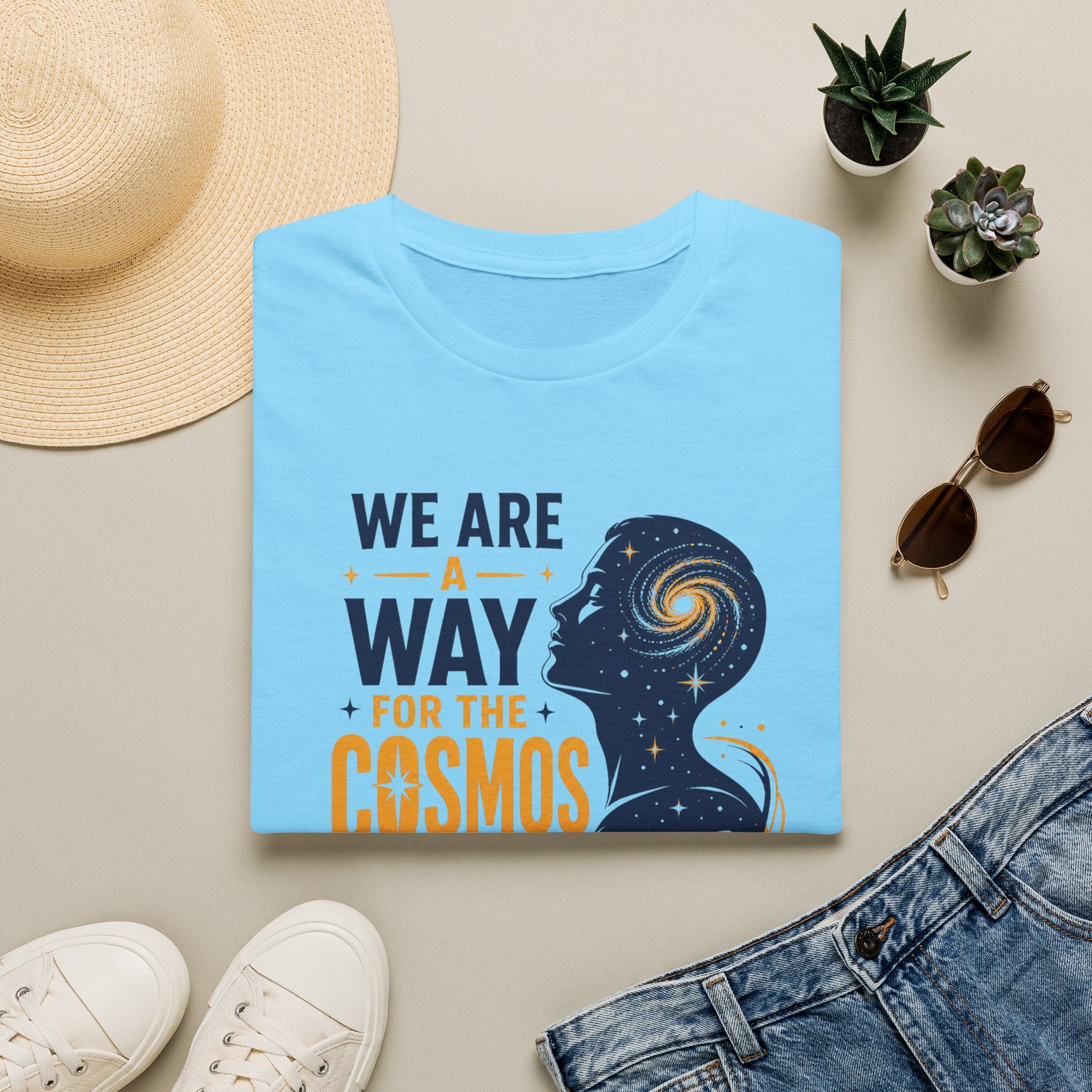 Cosmos Quote T-Shirt — "We Are A Way For The Cosmos To Know Itself"